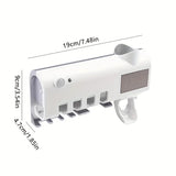 NNEOBA Automatic Toothbrush Holder with Toothpaste Squeezer