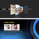 2Mp 1080P Manual Focus 4X Zoom Ip Camera With Poe And 2.8-12Mm Lens For Video Surveillance - White-1915196630466957317