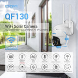 Waterproof Wifi Solar Camera With Night Vision & Motion Detection & Two-Way Audio & Ptz Control-1915197408518737926