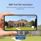 2.4G Wireless Ip Camera With 3.0Mp Motion Detection Two-Way Audio Night Vision And Tf Card Support - Ip65 Waterproof-1915196614797037571