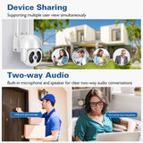 Wireless Ip Camera With 3.0Mp Waterproof Motion Detection 2-Way Audio Night Vision & Tf Card-1915196615405211652
