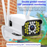 Hd Outdoor Surveillance Camera With Voice Intercom Night Vision Human Detection Tf Card Wifi Ptz Rotation-1915196618102149122