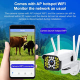 Hd Outdoor Surveillance Camera With Voice Intercom Night Vision Human Detection Tf Card Wifi Ptz Rotation-1915196618102149127