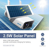 Wireless Solar Ip Camera - 3Mp H.265 No Battery White-1915196627149262851