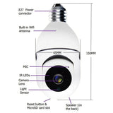 2.4G Two-Way Voice Intercom Bulb Camera - 1080P 2Mp White-1915196633830789122
