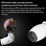 Smart Wifi Camera With Night Vision & Two-Way Audio - White Tripod Support-1915196627711299591