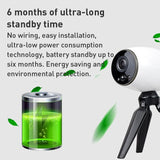 Wireless Smart Camera With Night Vision And Two-Way Audio - Magnet Mount - White-1915196628961202179