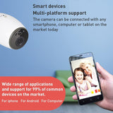 Wireless Smart Camera With Night Vision And Two-Way Audio - Magnet Mount - White-1915196628961202185