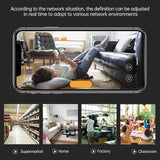 Wireless Network Camera With Wide-Angle Recording - 1080P Black-1915196485071409158