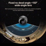 Wireless Network Camera With Wide-Angle Recording - 1080P Black-1915196485071409160