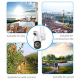 Waterproof Panoramic Ptz Wifi Camera With Dual Lens 1080P Resolution Two-Way Voice Intercom Smart Alarm And Video Playback. Supports Day / Night Full Colour And 128Gb Tf Card.-1915196619142336515