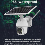 Wireless Solar Ip Camera With 1080P Hd Motion Detection Night Vision And Tf Card Support-1915197760865439749