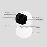 Wireless Indoor Network Camera With Motion Detection & Night Vision - Micro Sd Card Support-1915196617296842761