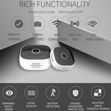 720P Mini Wearable Wifi Camera - 120 Degree Wide Angle - Black-1915196673475350532