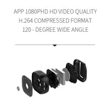 720P Mini Wearable Wifi Camera - 120 Degree Wide Angle - Black-1915196673475350537