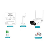 Waterproof Wifi Camera With 4.0Mp Two-Way Voice Motion Detection Night Vision & Ai Human Detection - Tf Card-1915196615547817986
