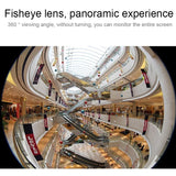 360 Degree Hd Panoramic Camera With Mobile Control And Tf Card Slot - White-1915196625672867844