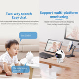 Smart Home Camera With Night Vision & Two-Way Voice & Motion Detection - Cute Pets White-1915196622535528456