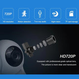 720P Smart Wifi Monitor Camera With 100W Wide Angle Lens Night Vision & Tf Card Expansion-1915196642512998403