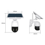 Full Hd Solar Wifi Camera With Pir Alarm & Night Vision - 2-Way Audio Tf Card Slot Battery Not Included-1915197885264302083
