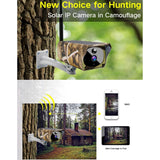 1080P Hd Solar Wifi Camera With Motion Detection & Night Vision - Maple Leaf Pattern-1915197004137500675