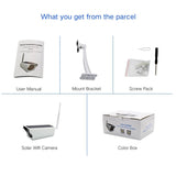 1080P Hd Solar Wifi Camera With Motion Detection & Night Vision - Maple Leaf Pattern-1915197004141694979