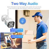 Waterproof Wifi Solar Camera With Night Vision & Motion Detection & Two Way Audio & Tf Card - 1080P-1915198242639974402