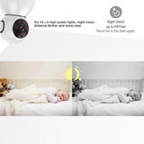 Wireless Hd Ip Camera With Motion Detection & Night Vision - 64Gb Tf Card Support White-1915196636322205698