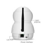 Wireless Hd Ip Camera With Motion Detection & Night Vision - 128Gb Tf Card Support White-1915196642362003463