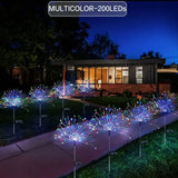NNEOBA Solar Fireworks Lights Outdoor Decor