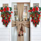 NNEOBA Upside Down Christmas Wreath Front Door Decoration