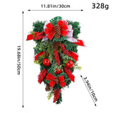 NNEOBA Upside Down Christmas Wreath Front Door Decoration