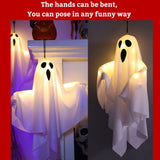 NNEOBA Halloween LED Hanging Ghost Ornaments