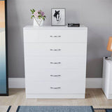 NNECN Classic Elegance: Five-Drawer Chest for Organized Living