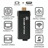 64Gb 4K Retro Game Stick + 2 Wireless Gamepads & 10 000+ Pre-Installed Games-1915198063752908806