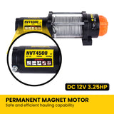 NNEDPE 12V Electric Winch 2041KG 4500LBS