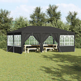 NNEVL Party Tent with 10 Sidewalls Anthracite 6x4 m PE
