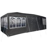 NNEVL Party Tent with 12 Sidewalls Anthracite 8x4 m PE