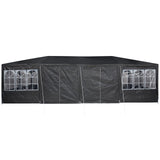 NNEVL Party Tent with 12 Sidewalls Anthracite 8x4 m PE