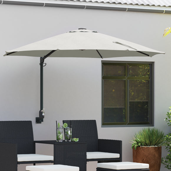 NNEVL Cantilever Umbrella Sand Polyester, Aluminium Large Collapsible