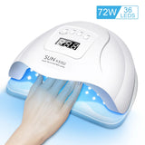 NNEOBA LED Nail Dryer UV Lamp for Gel Polish (72W)