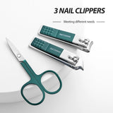 NNEOBA Portable Stainless Steel Nail Clipper Set (6 pcs)