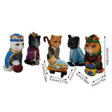 NNEOBA Nativity Royal Cats Christmas Decoration