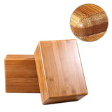 NNETM Natural Bamboo Yoga Block Non-Slip Fitness (Brown)