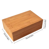 NNETM Natural Bamboo Yoga Block Non-Slip Fitness (Brown)