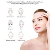 NNEOBA 2Pcs Natural Jade Gua Sha & Facial Roller Premium Aventurine Stone Violet