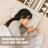 NNEOBA Memory Foam Comfort Square Pillow for Camping & Travel