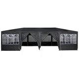 NNEVL Party Tent with 12 Sidewalls Anthracite 8x4 m PE
