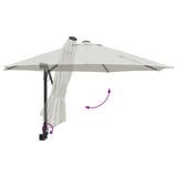 NNEVL Cantilever Umbrella Sand Polyester, Aluminium Large Collapsible