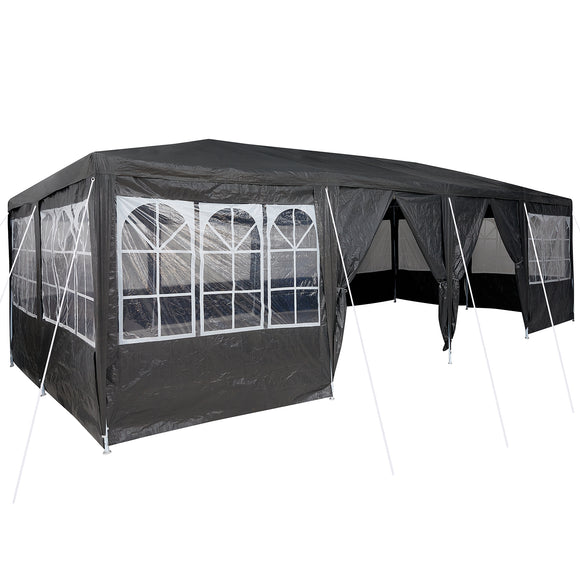 NNEVL Party Tent with 12 Sidewalls Anthracite 8x4 m PE